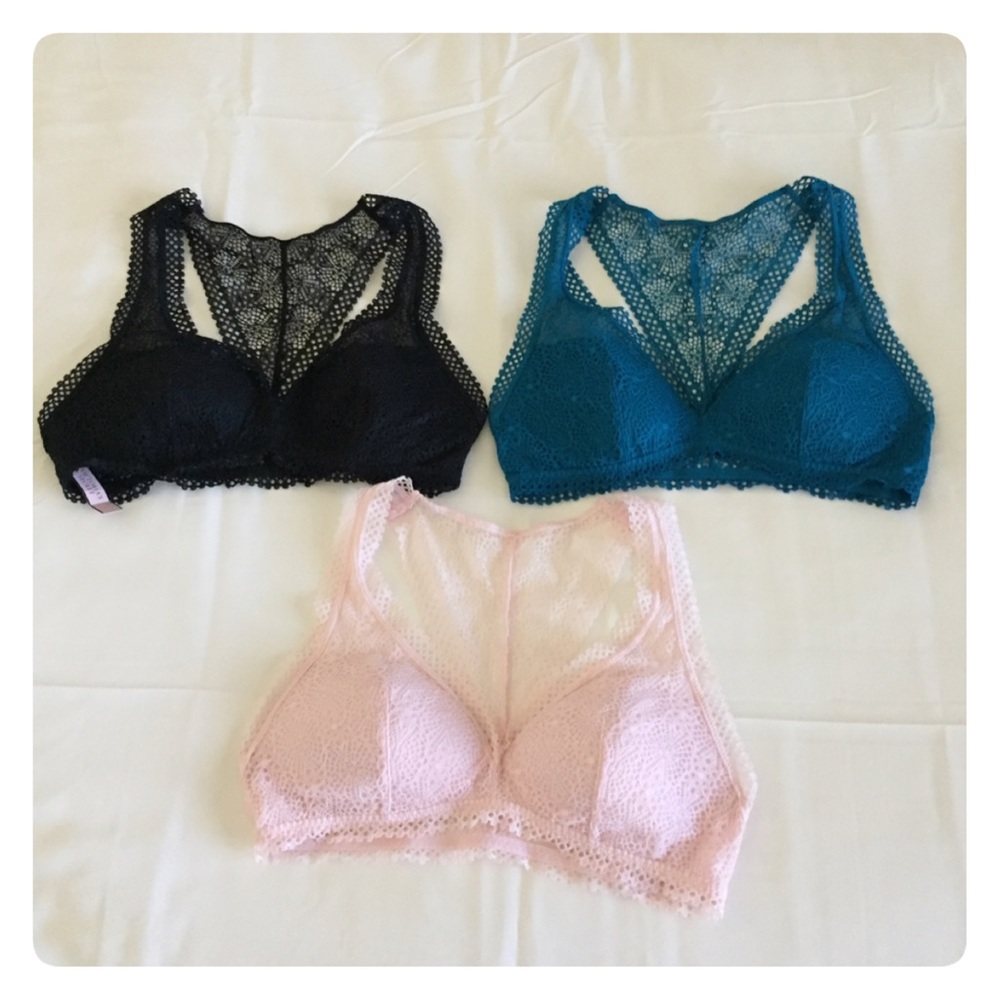 ♥️ Bundle of 3  SP lightly padded bralette . ♥️